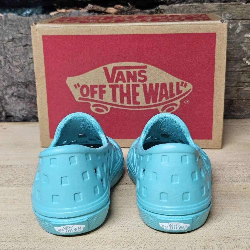 Vans slip on Crocs teal blue size 4 toddler - Picture 5 of 10